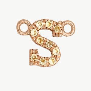 Rose Gold, Yellow Sapphire Letter - Image 47