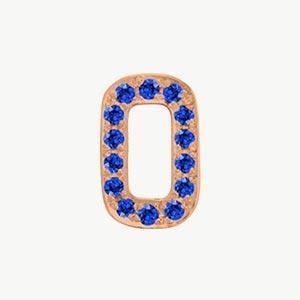 Rose Gold, Blue Sapphire Number Bead - Image 13