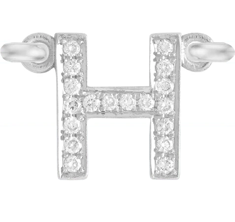 White Gold, White Diamond Letter - Image 10