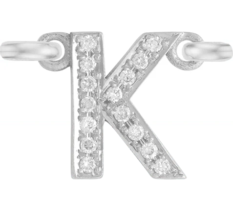 White Gold, White Diamond Letter - Image 13