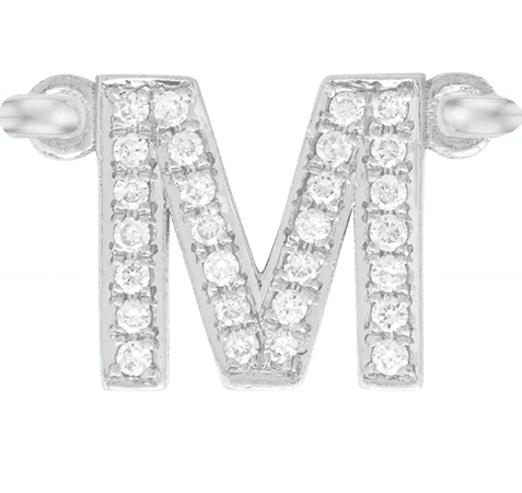 White Gold, White Diamond Letter - Image 15