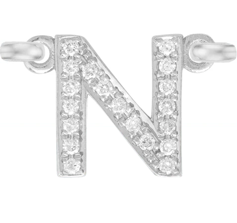 White Gold, White Diamond Letter - Image 16