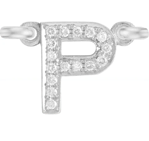 White Gold, White Diamond Letter - Image 18