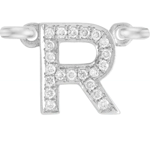 White Gold, White Diamond Letter - Image 20