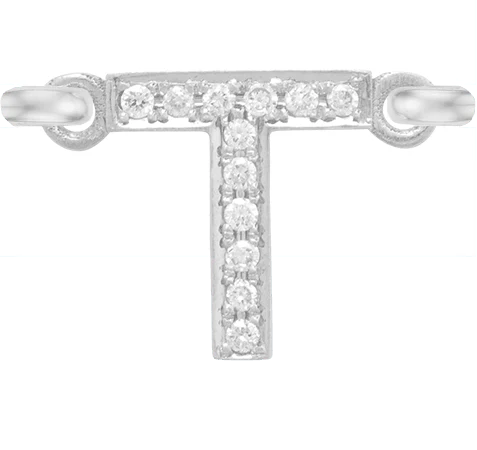 White Gold, White Diamond Letter - Image 22