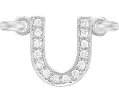 White Gold, White Diamond Letter - Image 23