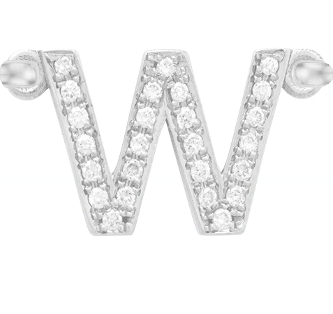 White Gold, White Diamond Letter - Image 25