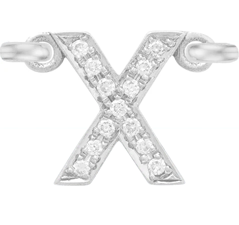 White Gold, White Diamond Letter - Image 26