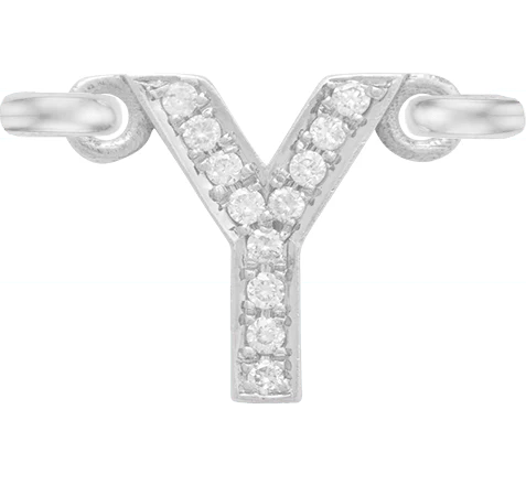 White Gold, White Diamond Letter - Image 27