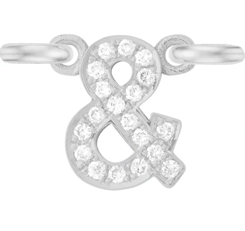 White Gold, White Diamond Letter - Image 29