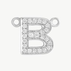 White Gold, White Diamond Letter - Image 31