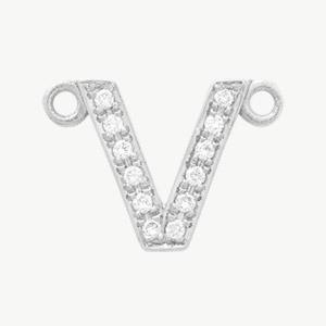 White Gold, White Diamond Letter - Image 51
