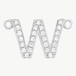 White Gold, White Diamond Letter - Image 52