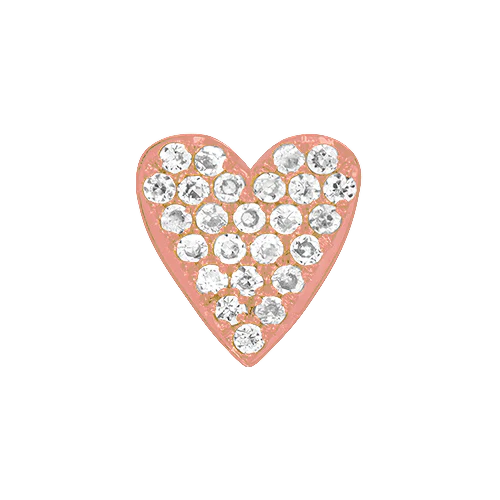 White Diamond + 14k Rose Gold Emoji Charm - Image 3