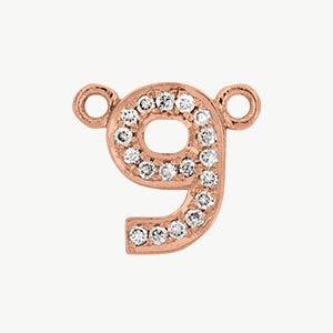 Rose Gold, White Diamond Number - Image 11