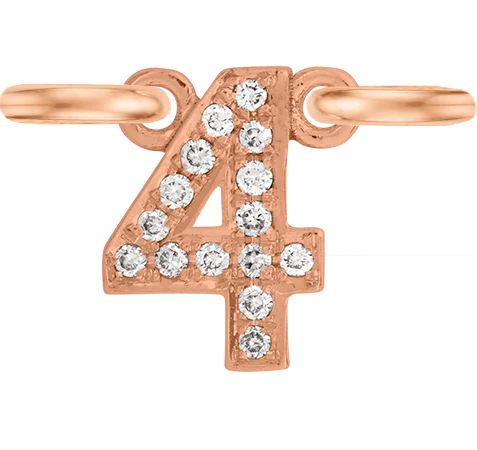 Rose Gold, White Diamond Number - Image 16