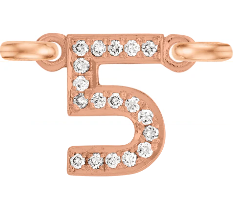 Rose Gold, White Diamond Number - Image 17