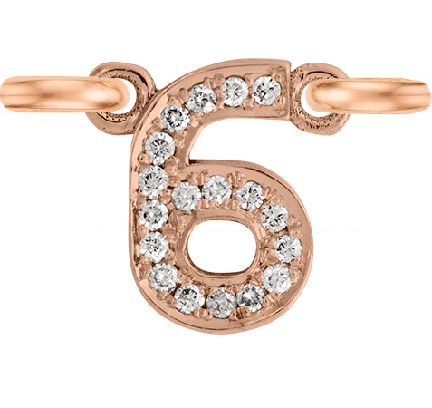 Rose Gold, White Diamond Number - Image 18