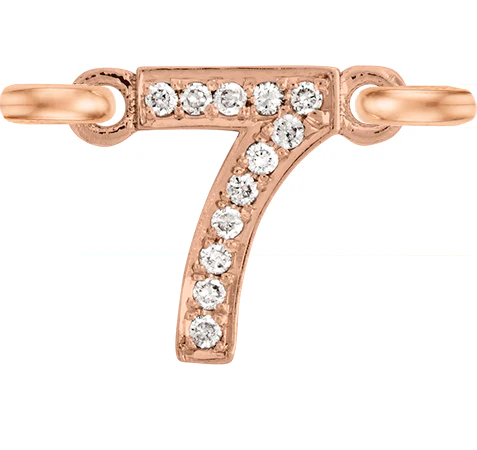 Rose Gold, White Diamond Number - Image 19