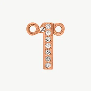 Rose Gold, White Diamond Number - Image 3