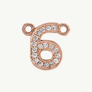 Rose Gold, White Diamond Number - Image 8