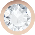 Rose Gold, White Diamond Number Bead - Image 2