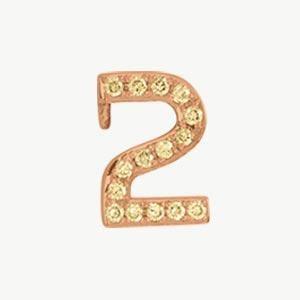 Rose Gold, Yellow Sapphire Number Bead - Image 15