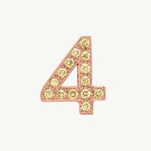 Rose Gold, Yellow Sapphire Number Bead - Image 17