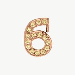 Rose Gold, Yellow Sapphire Number Bead - Image 19
