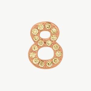 Rose Gold, Yellow Sapphire Number Bead - Image 21