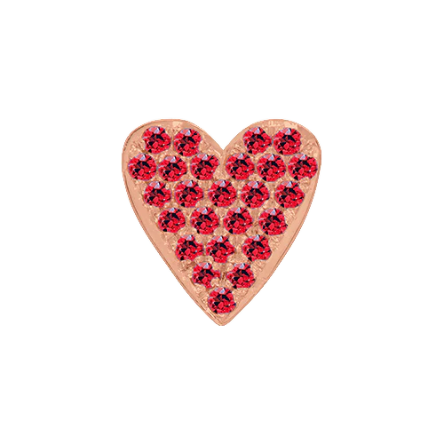 Ruby + 14k Rose Gold Emoji Charm - Image 3