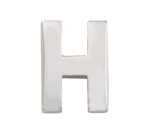 White Gold, Letter Bead - Image 10