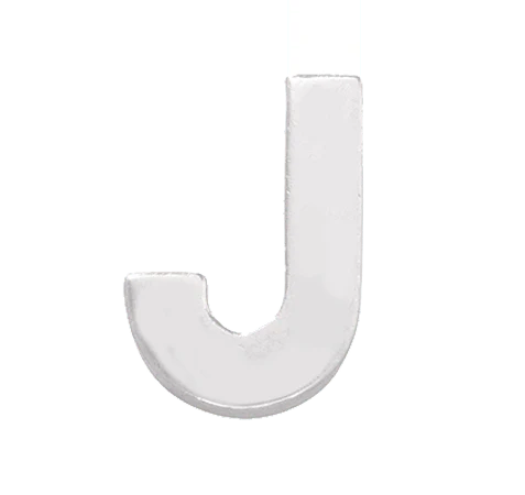 White Gold, Letter Bead - Image 12
