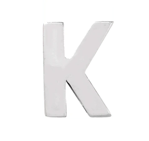White Gold, Letter Bead - Image 13