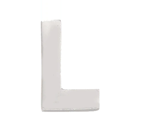 White Gold, Letter Bead - Image 14