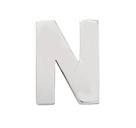 White Gold, Letter Bead - Image 16