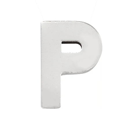 White Gold, Letter Bead - Image 18