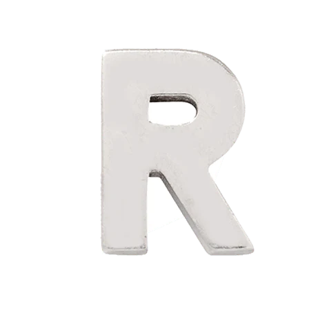White Gold, Letter Bead - Image 20