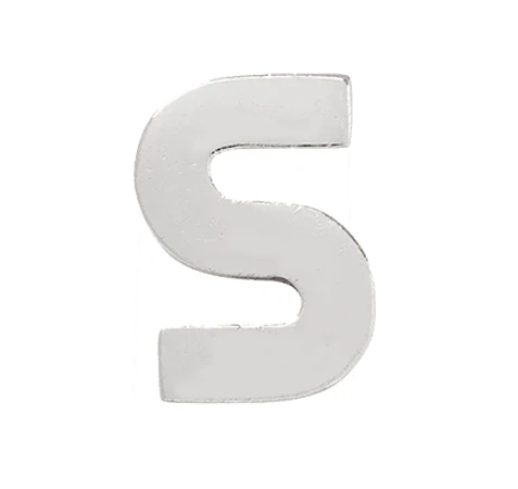 White Gold, Letter Bead - Image 21