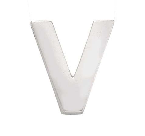 White Gold, Letter Bead - Image 24