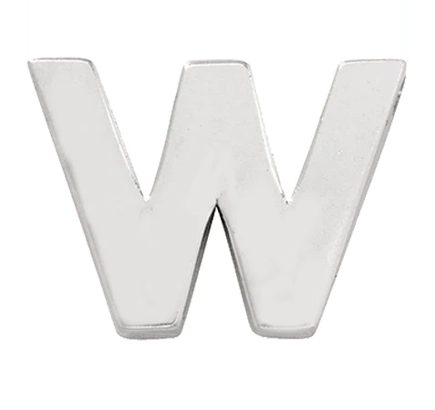 White Gold, Letter Bead - Image 25