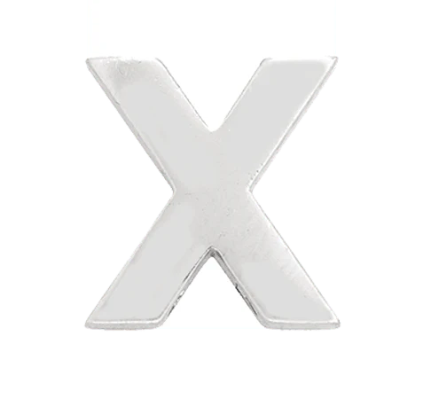 White Gold, Letter Bead - Image 26