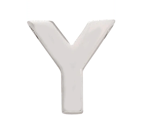 White Gold, Letter Bead - Image 27