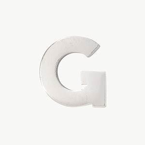 White Gold, Letter Bead - Image 35