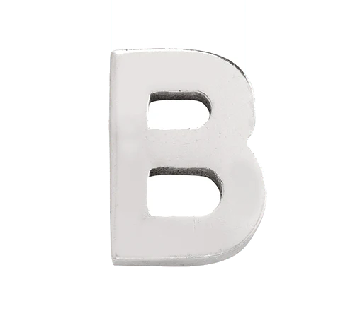 White Gold, Letter Bead - Image 4