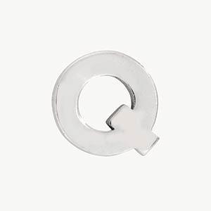 White Gold, Letter Bead - Image 45