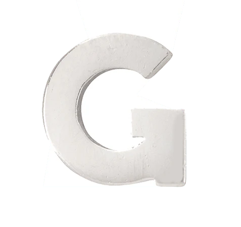 White Gold, Letter Bead - Image 9