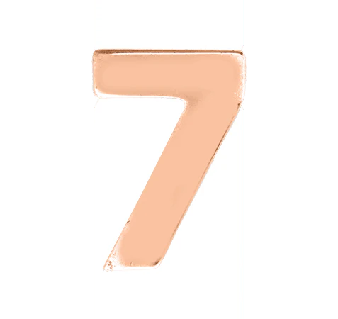 Rose Gold, Number Bead - Image 10