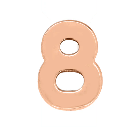 Rose Gold, Number Bead - Image 11