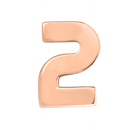 Rose Gold, Number Bead - Image 5